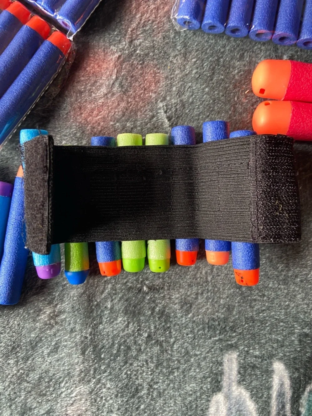 Nerf Bundle - 45 Darts + Battle Vest & Multi Dart Wrist Holder